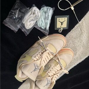 Jordan Athletic Shoes in Cream and Tan